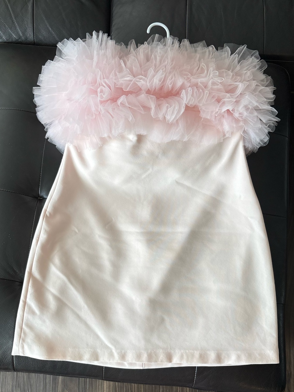Zara Voluminous Tulle Mini Dress in Pastel Pink | Size XXL | Worn Once!